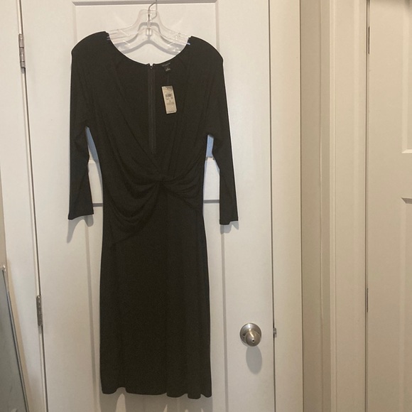 Ann Taylor Dresses & Skirts - Long Sleeve Black Wrap Dress 👗,size-S, 93% Rayon, 7% Spandex,Never worn